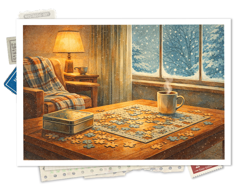 Cold Outside. Puzzle Inside.