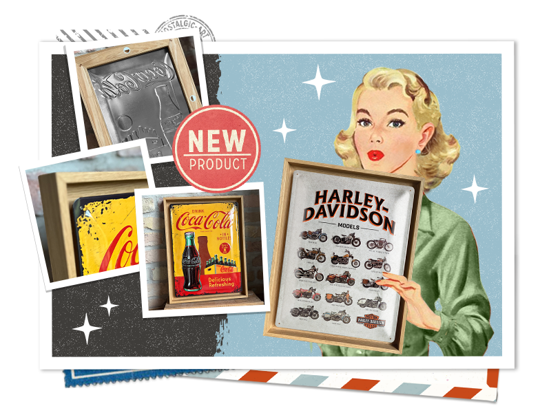 N-Frames - Metal Signs in a Stylish Wooden Frame