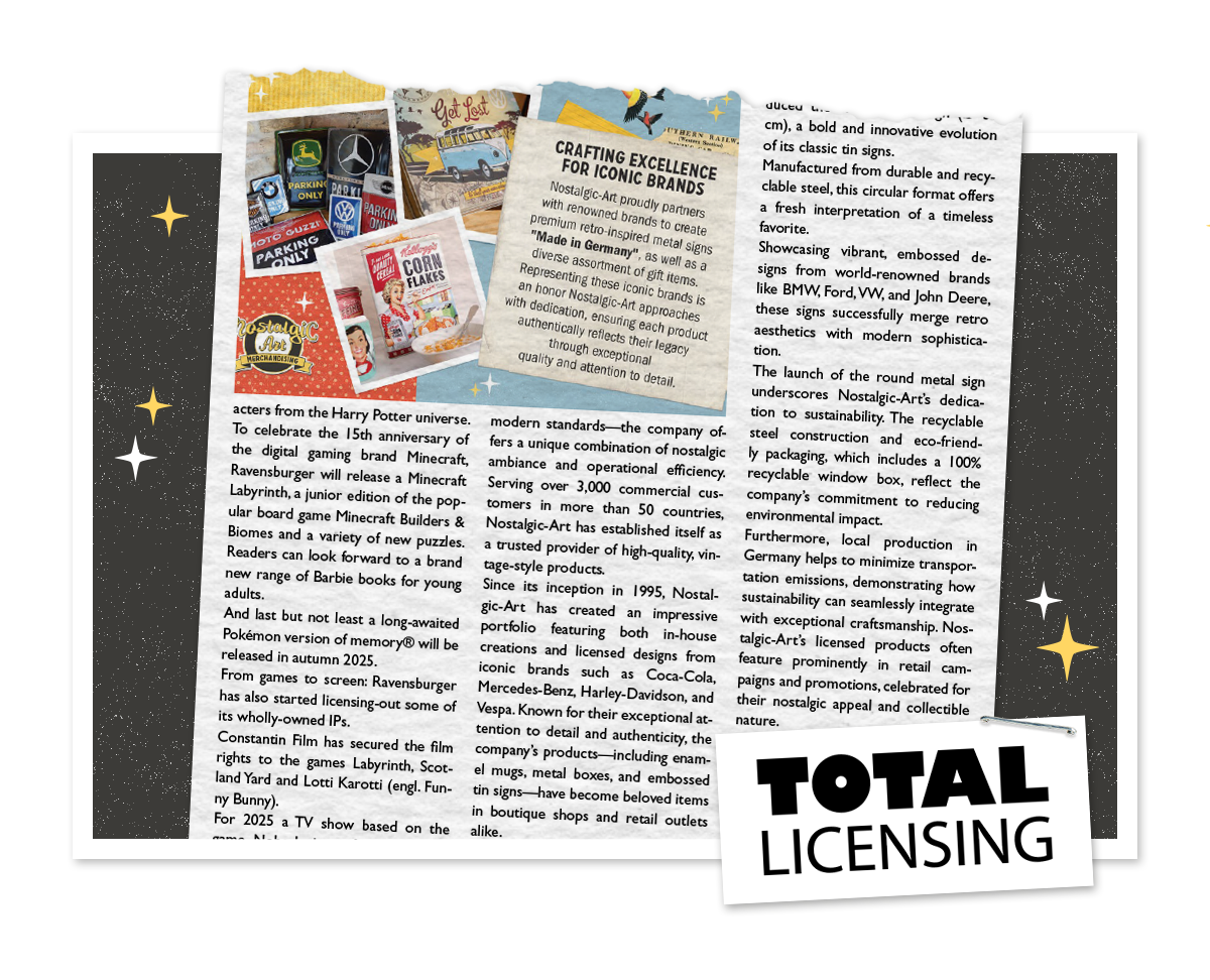 Nostalgic-Art Total Licensing 2025