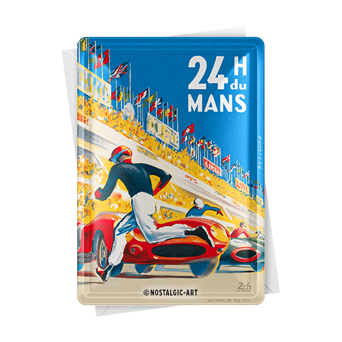 24h Le Mans - Racing Poster Blue