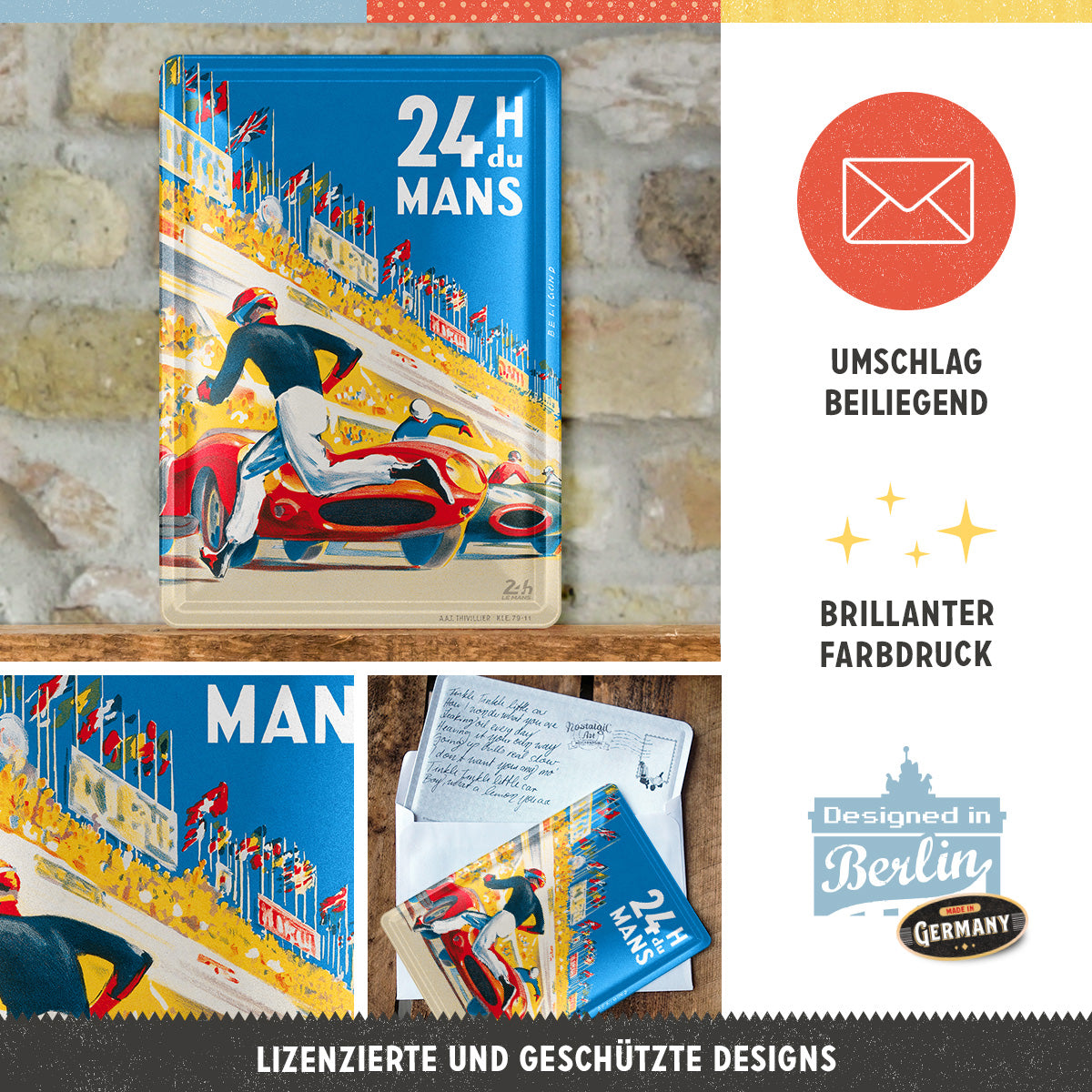 24h Le Mans - Racing Poster Blue