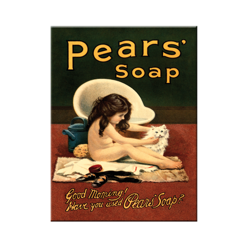 Pears Girl and Cat