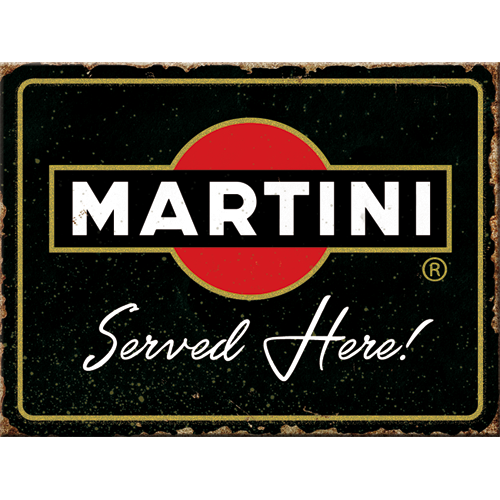 Nostalgic-art Retro Tin Sign, 20 X 30 Cm, martini - Logo White, Gift Nostalgic-art Retro Tin Sign, 20 X 30 Cm, martini - Logo White, Gift