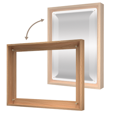 N-Frame L Holzrahmen (für 30x40 Schilder) Eiche