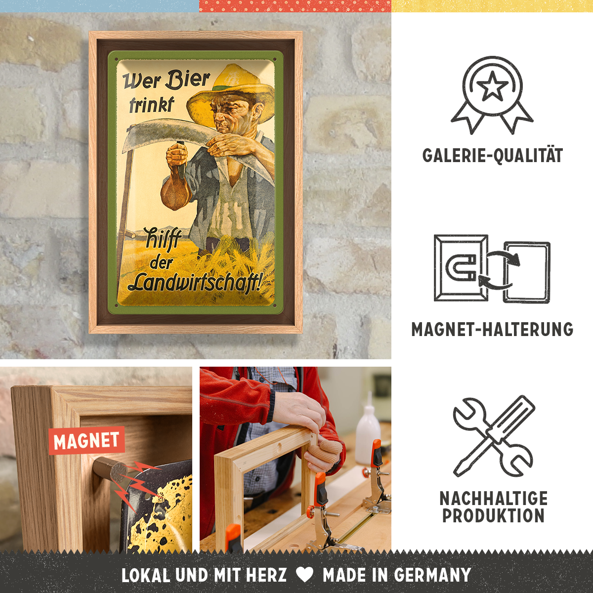 Wer Bier trinkt hilft der Landwirtschaft N-Frame M Edition