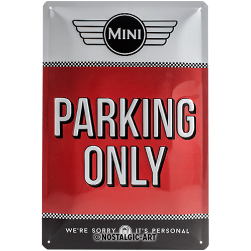Mini - Parking Only Red