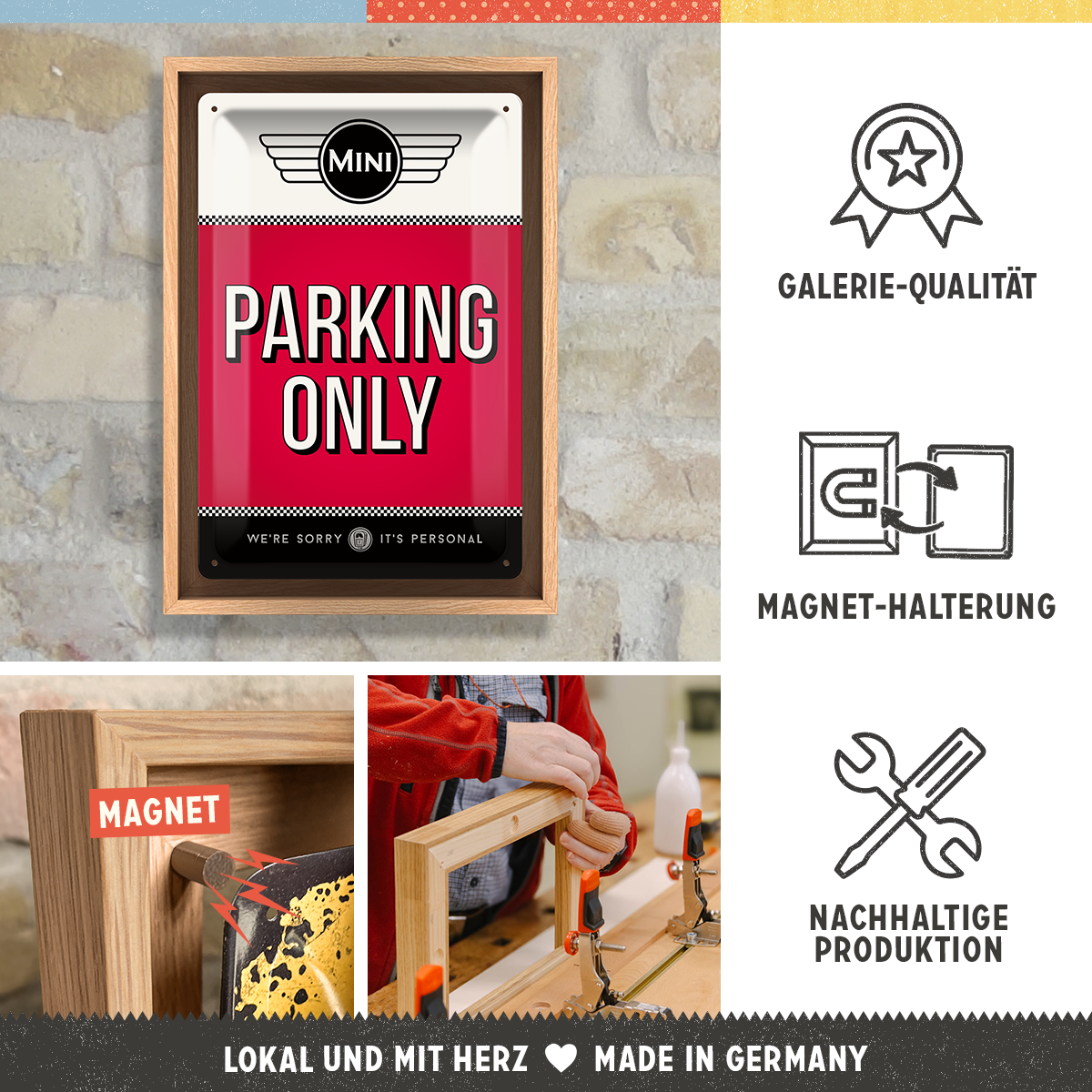 Mini - Parking Only Red N-Frame M Edition