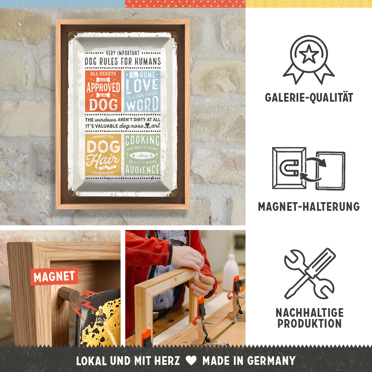 PfotenSchild - Dog Rules N-Frame M Edition
