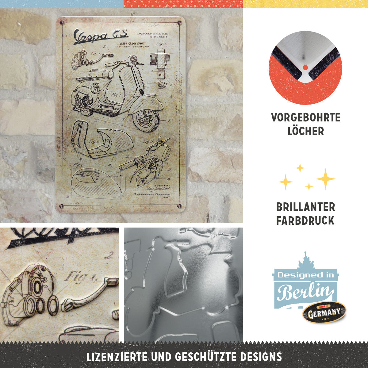 Vespa - Parts Sketches