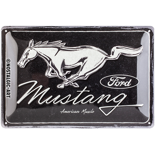 Ford Mustang - Horse Logo Black