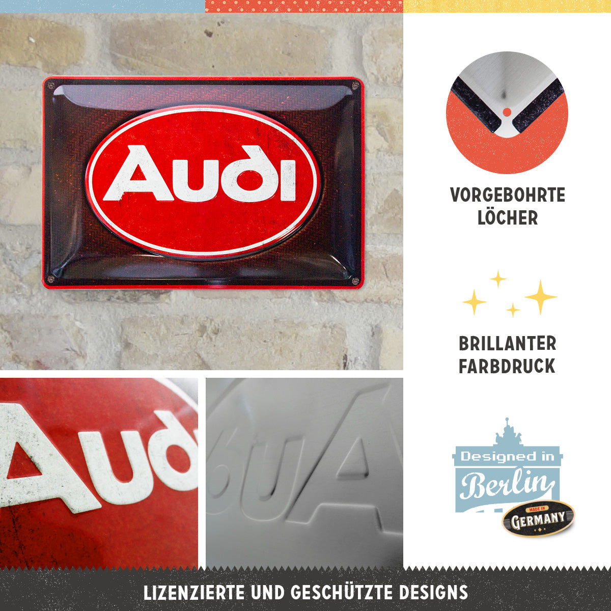 Audi - Logo Red Shine
