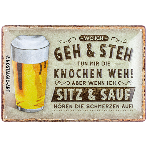 Wo ich geh und steh - Bier