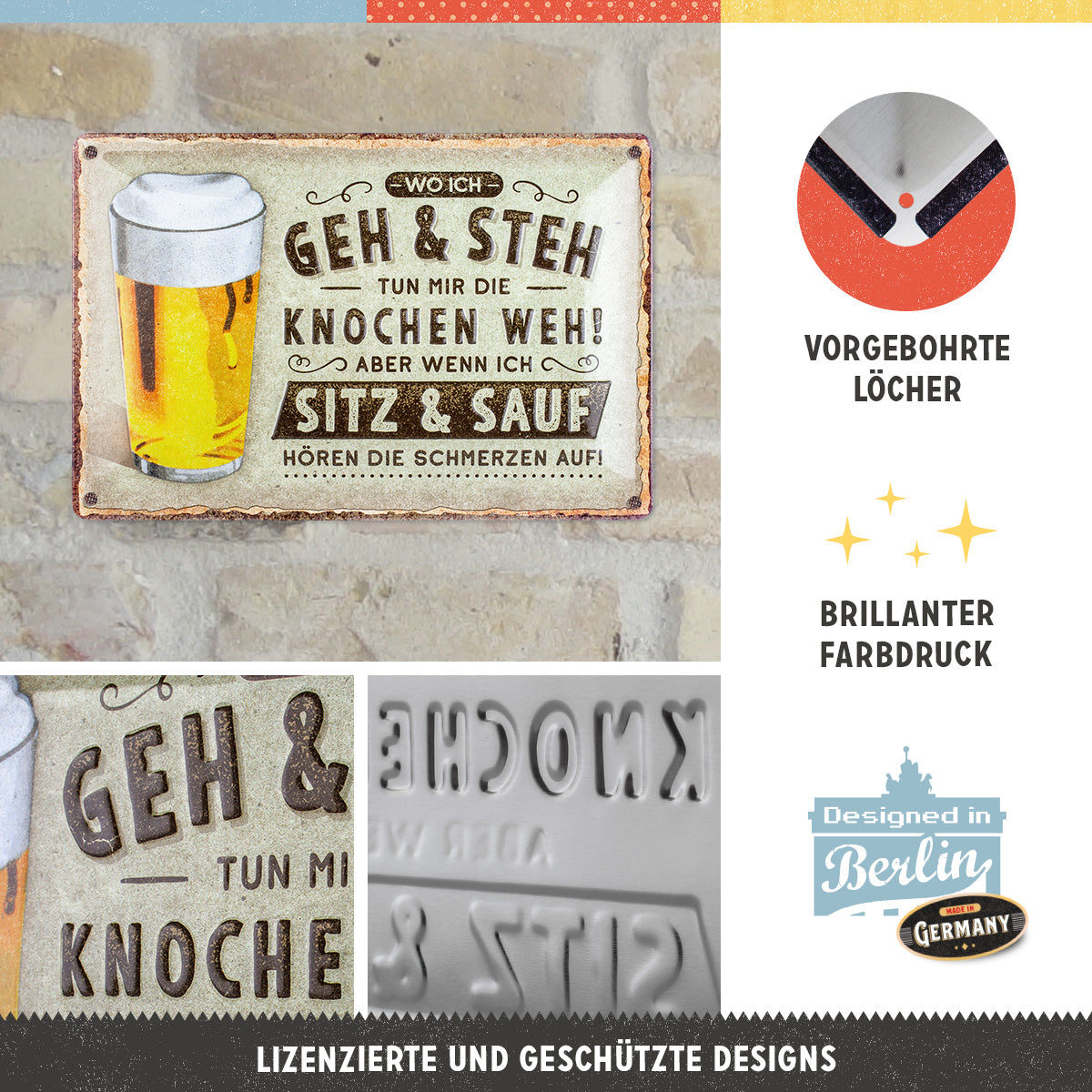 Wo ich geh und steh - Bier