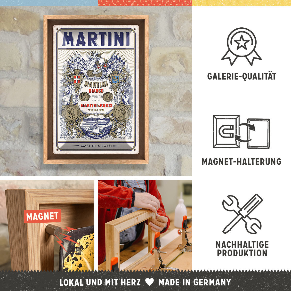Martini - Bianco Vermouth Label N-Frame M Edition