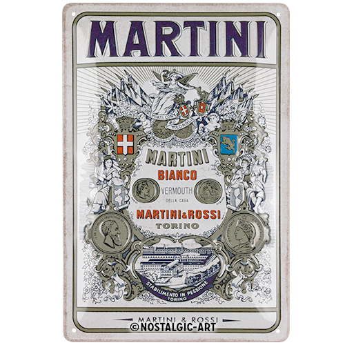 Martini - Bianco Vermouth Label