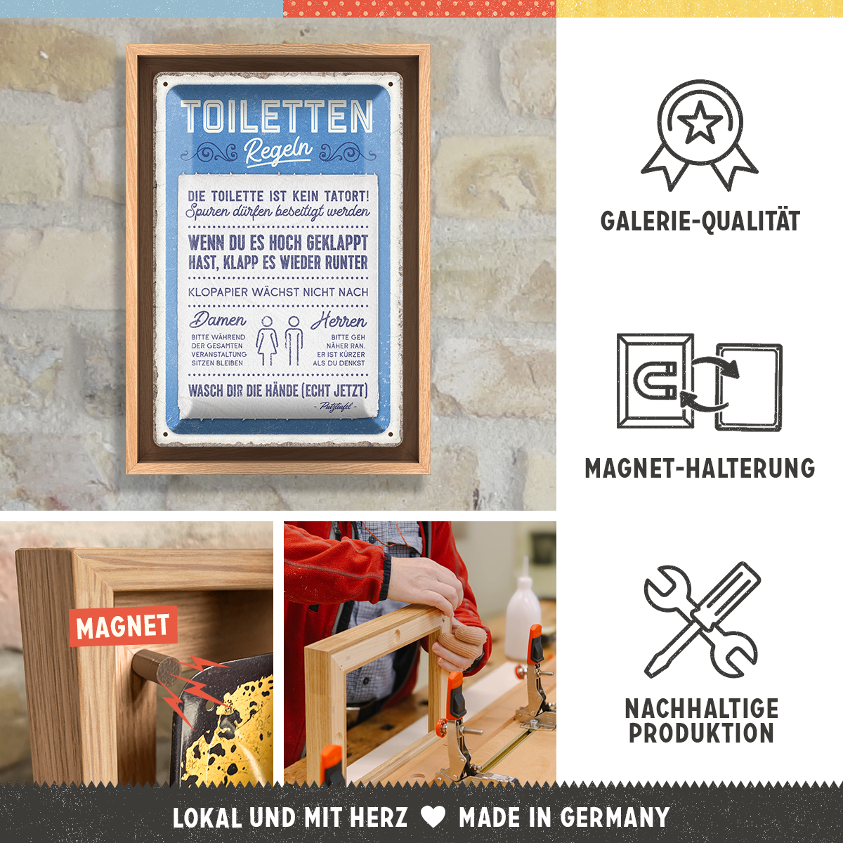 Toiletten-Regeln N-Frame M Edition