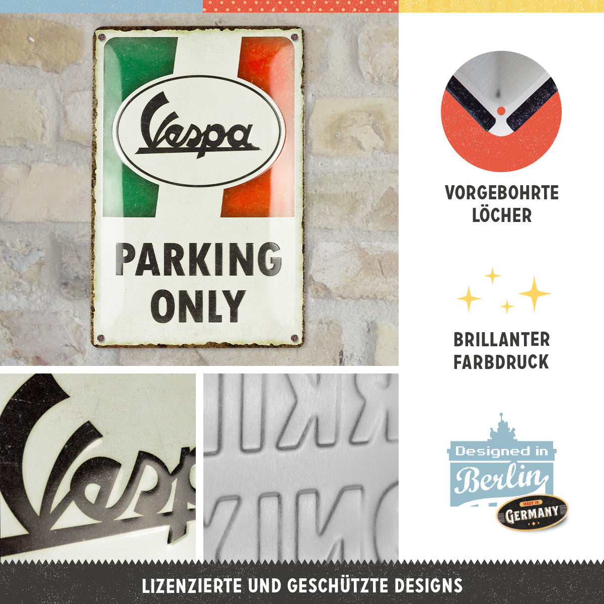 Vespa - Parking Only Italian