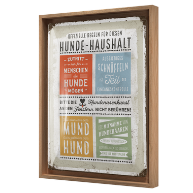 PfotenSchild - Hunde-Haushalt Regeln N-Frame L Edition