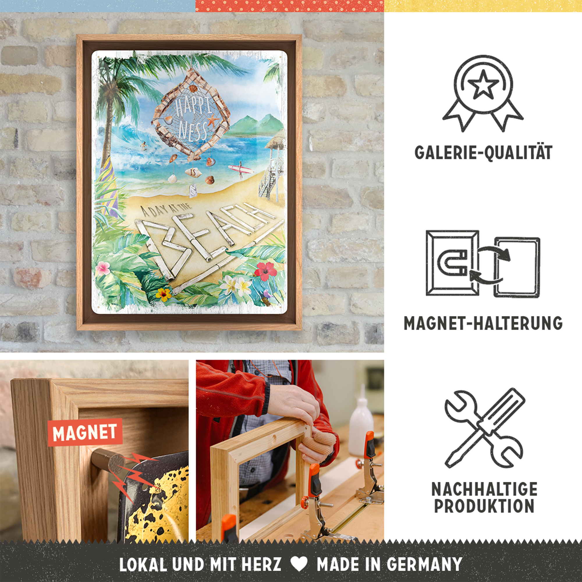 Happiness is a day at the beach N-Frame L Edition