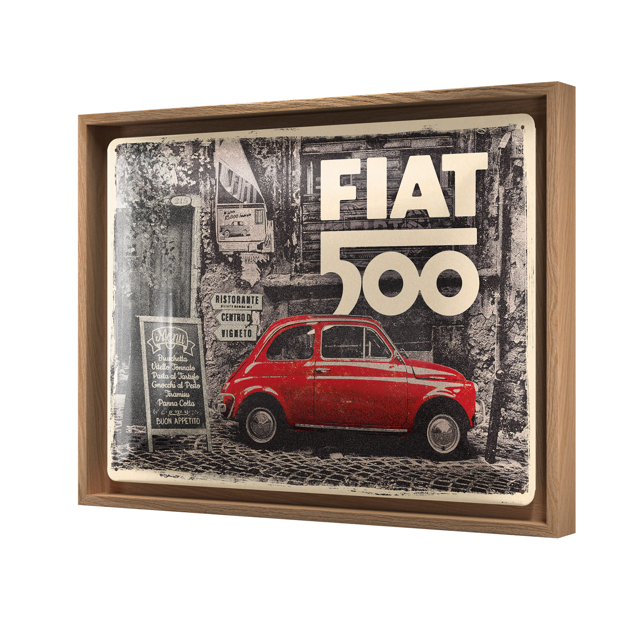 Fiat 500 - Red car in the street N-Frame L Edition