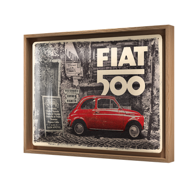 Fiat 500 - Red car in the street N-Frame L Edition