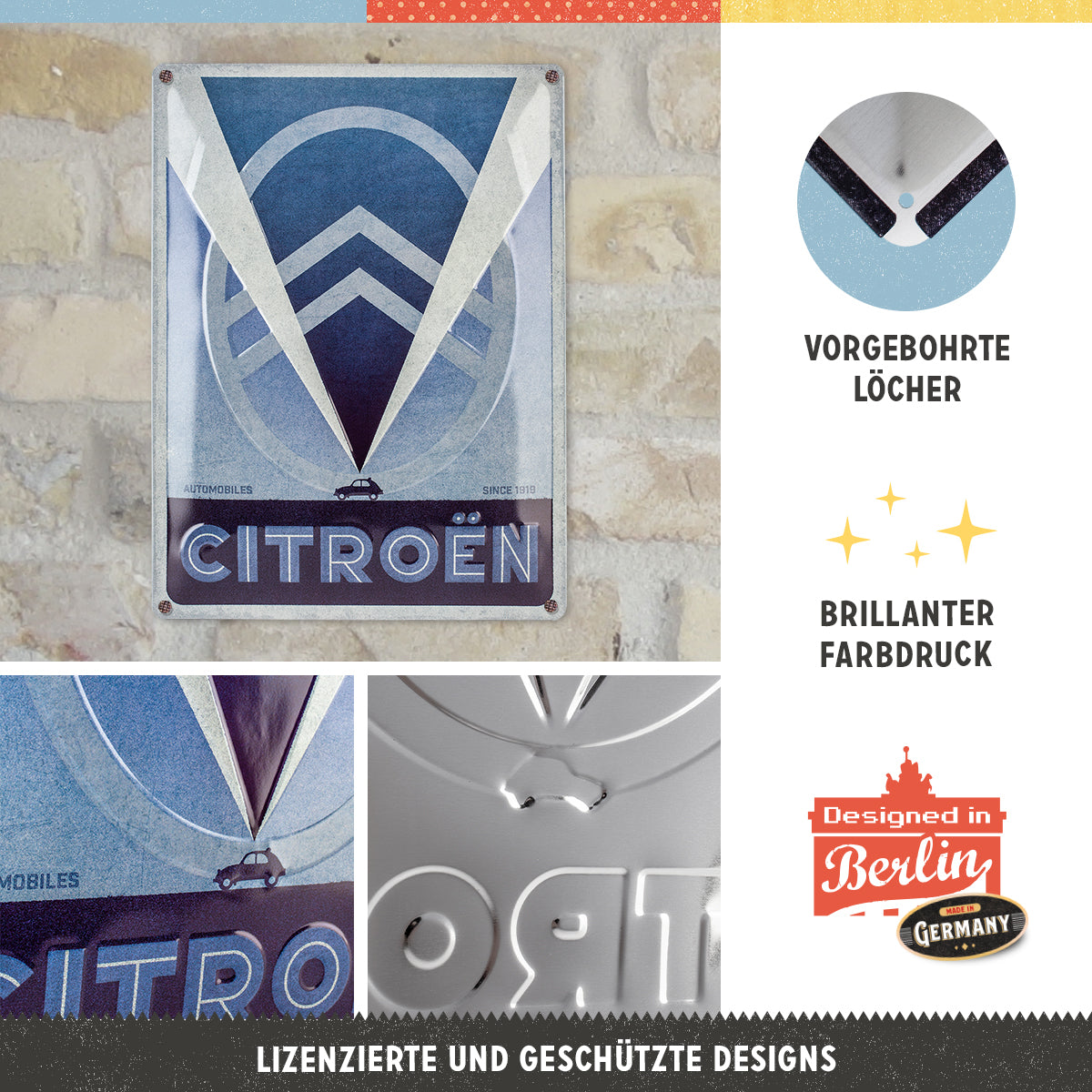 Citroen - 2CV Logo Blue