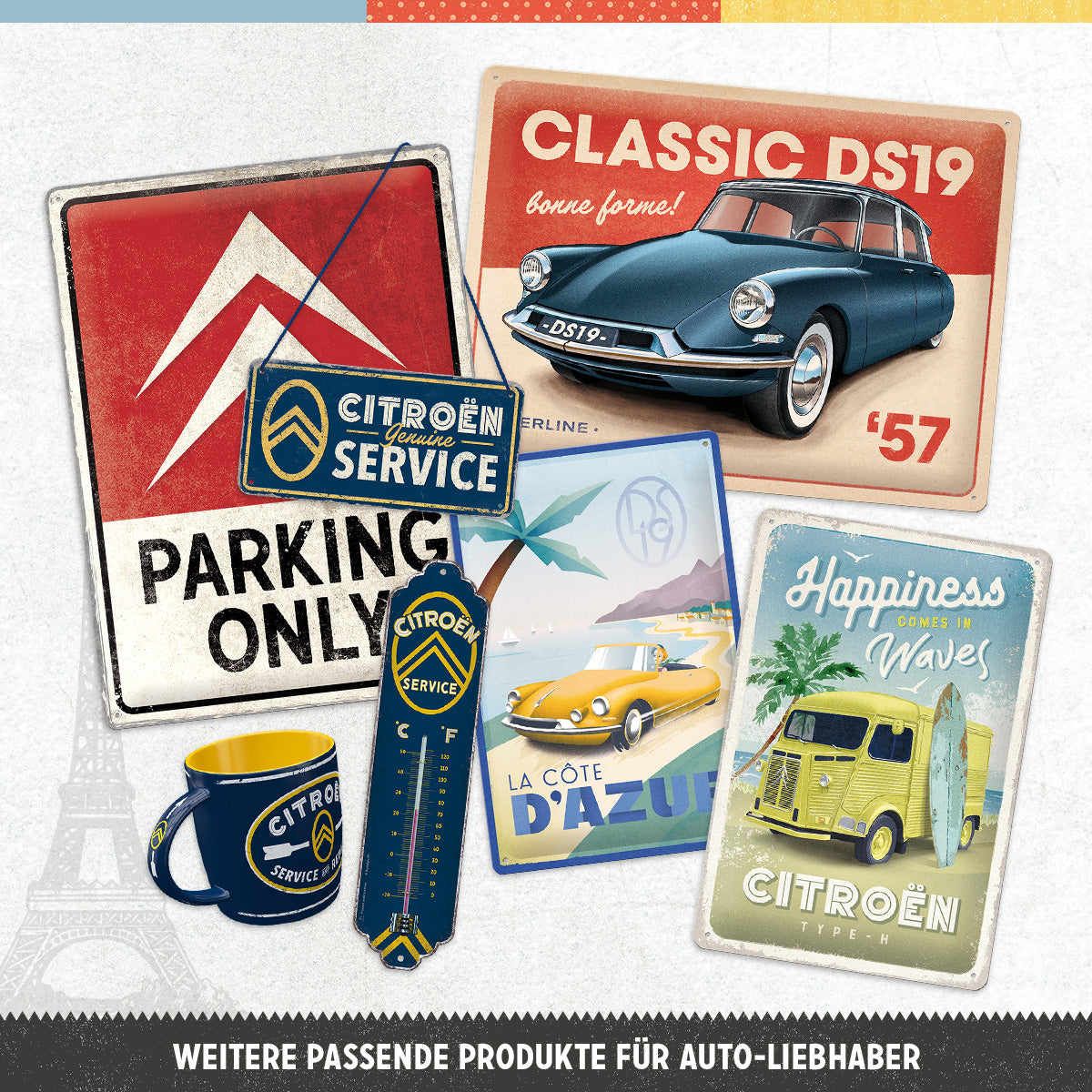 Citroen - 2CV Logo Blue