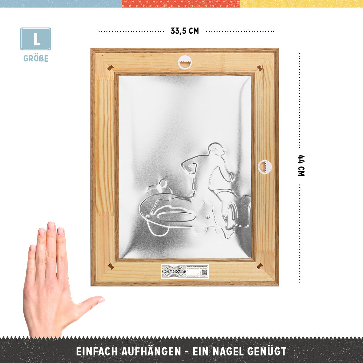 24h Le Mans - Racing Poster Blue N-Frame L Edition