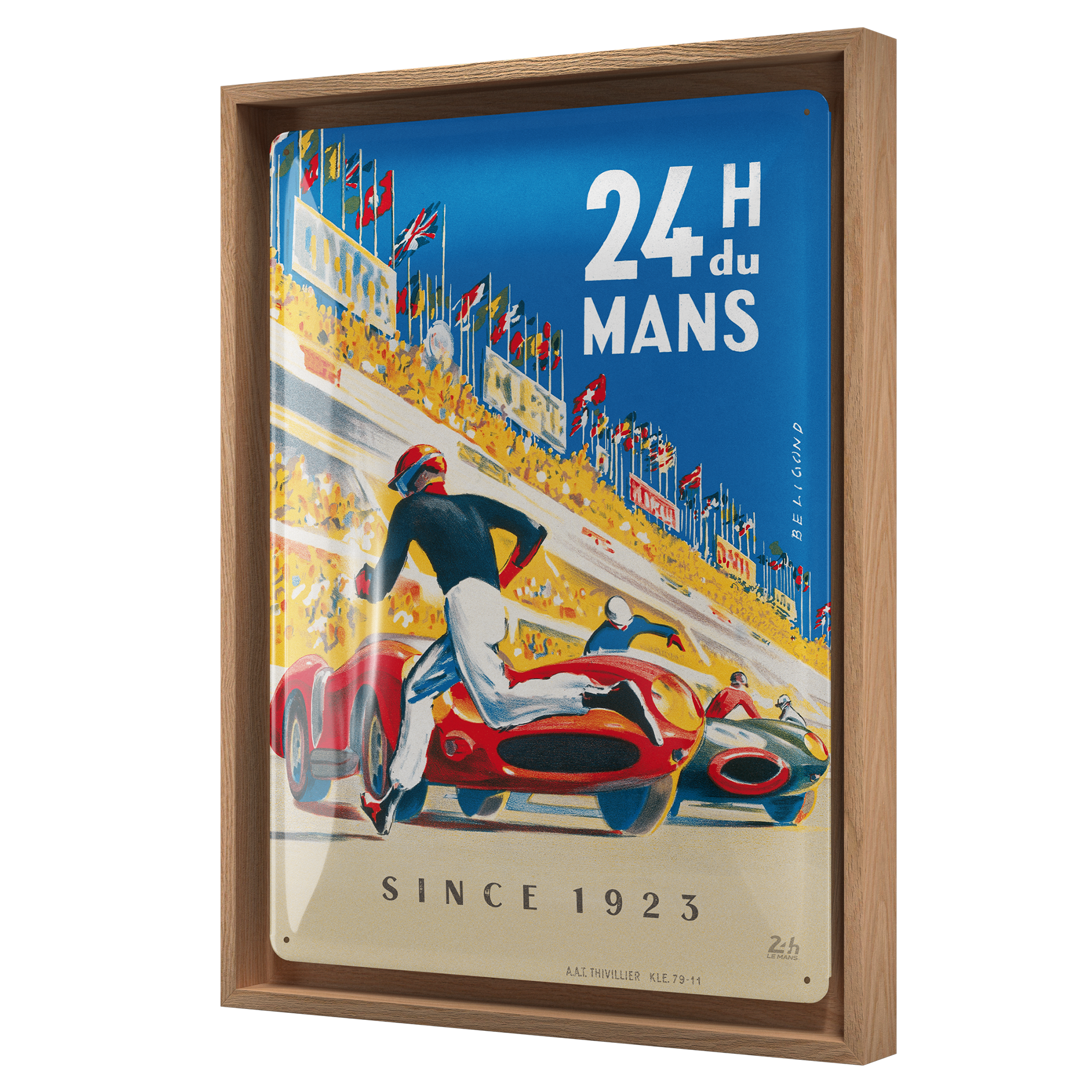 24h Le Mans - Racing Poster Blue N-Frame L Edition