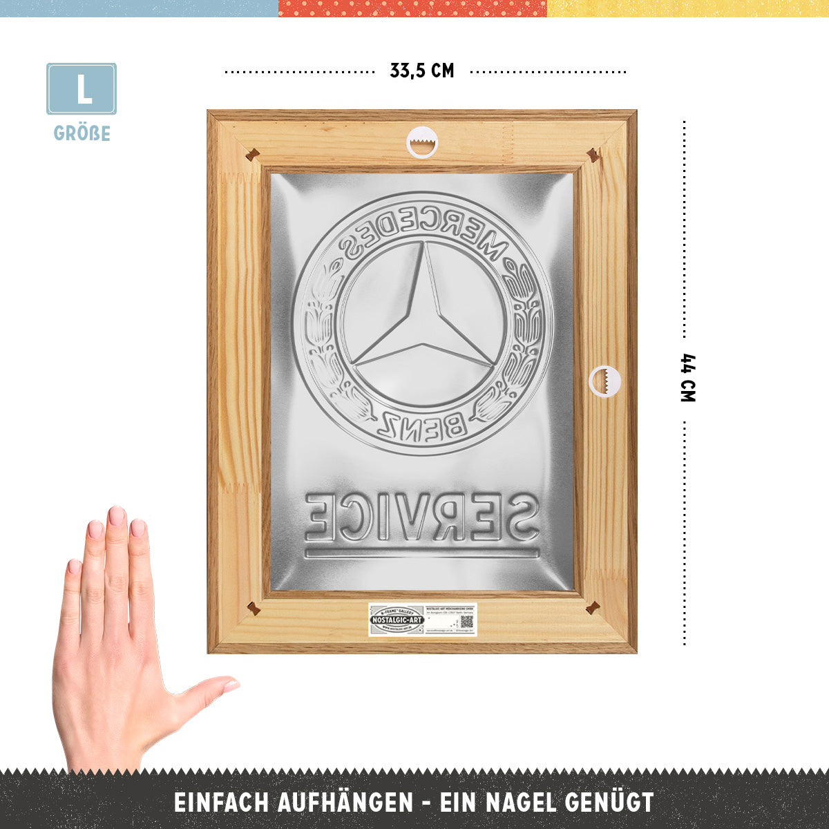 Mercedes-Benz - Service Emblem Blue N-Frame L Edition