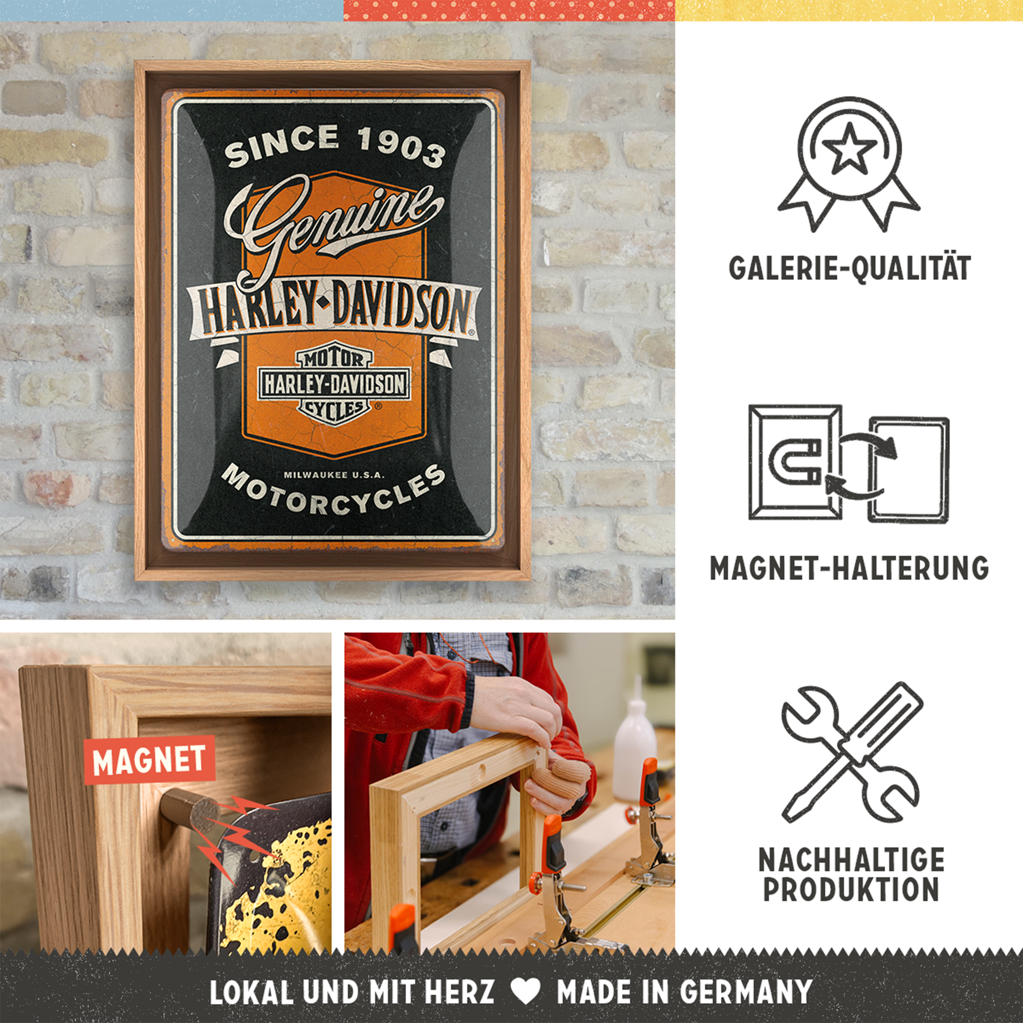 Harley-Davidson - Genuine Motorcycles Ribbon N-Frame L Edition