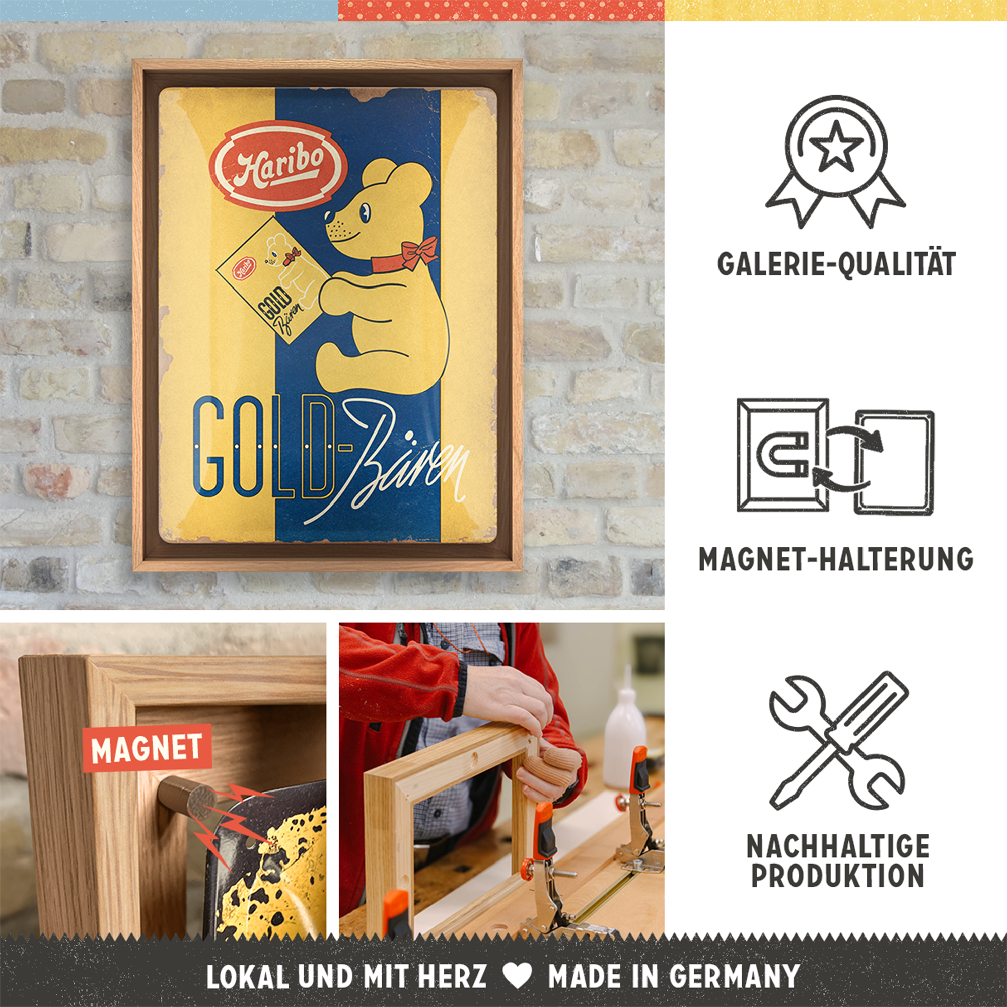 HARIBO - Goldbären Vintage Gold N-Frame L Edition