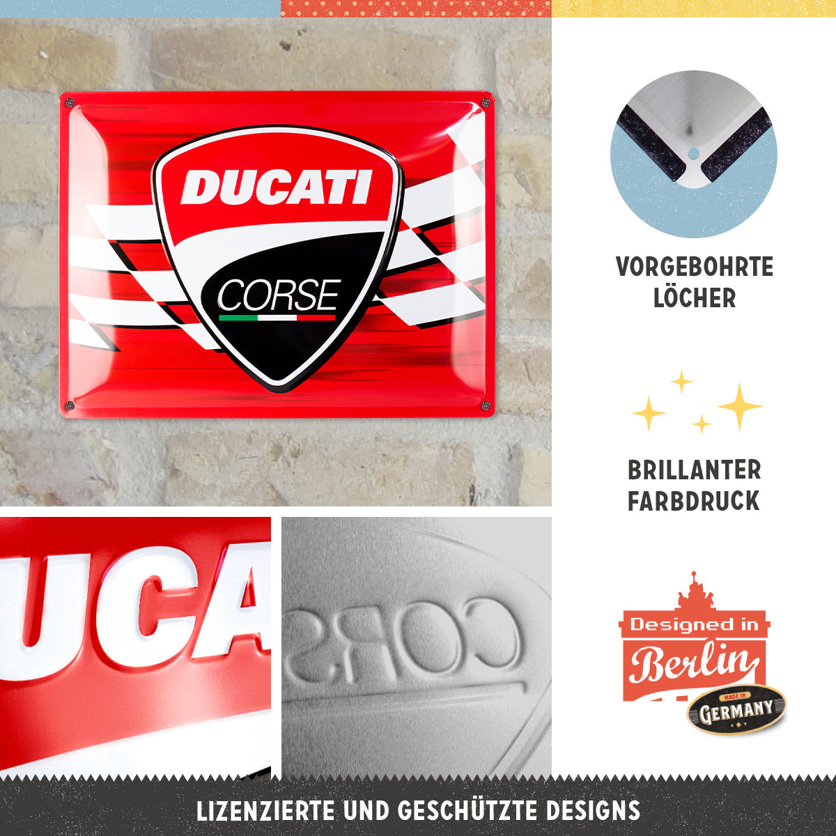 Ducati Corse - Logo Racing Flag