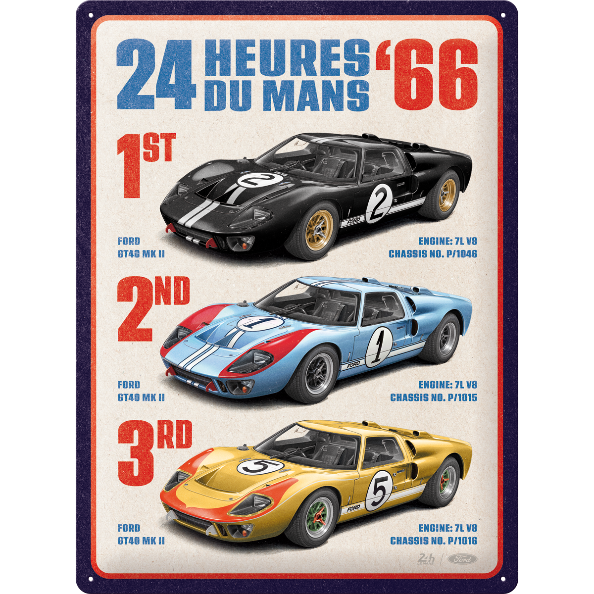 24h Le Mans - 1966 - Ford GT40 Winners