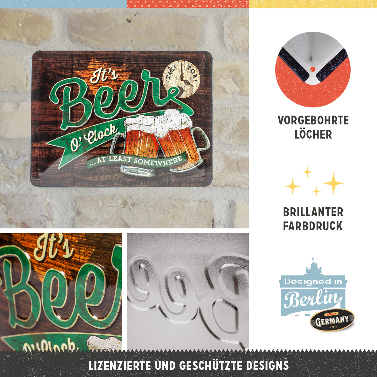 Beer O' Clock Glasses