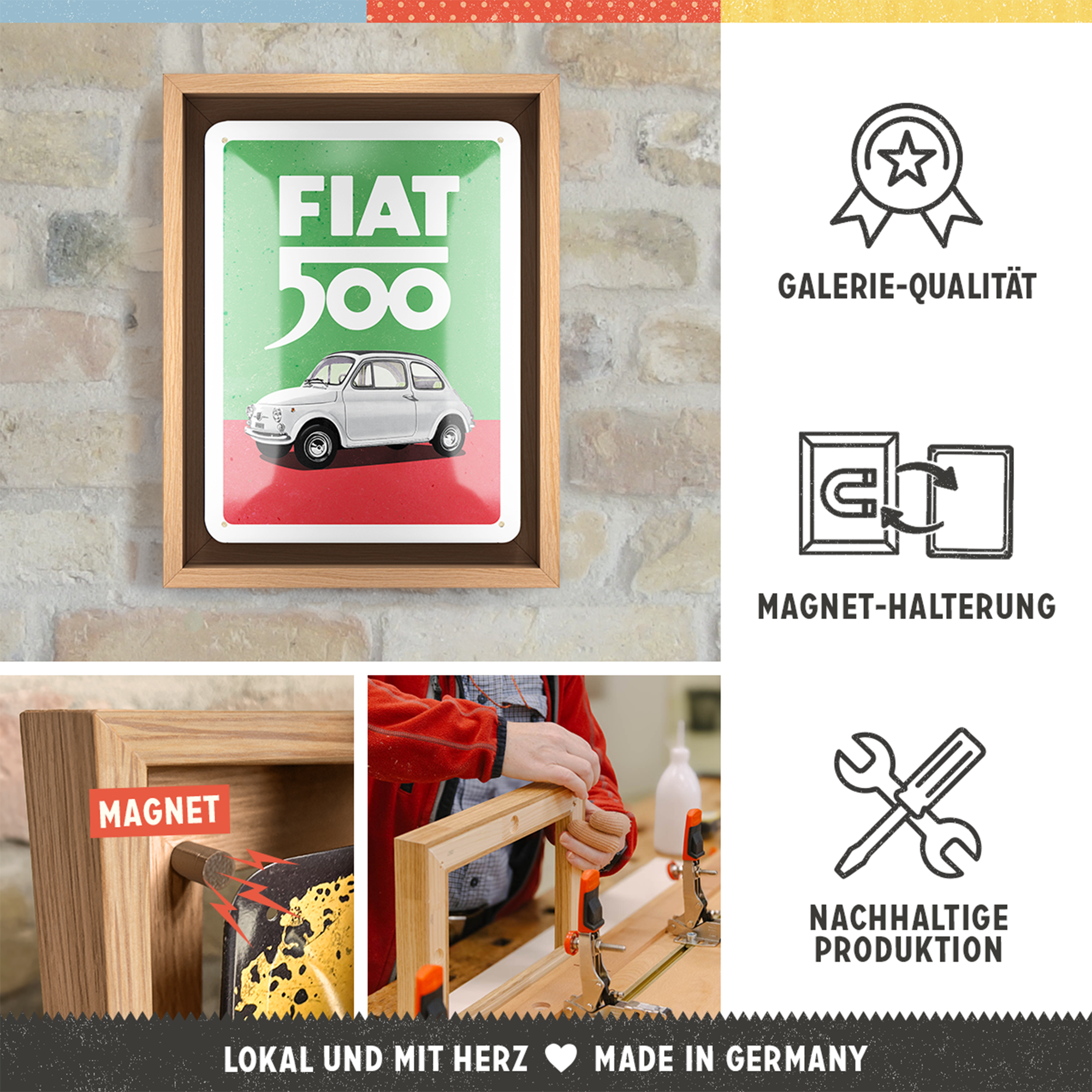 Fiat 500 - Italian Colours N-Frame S Edition