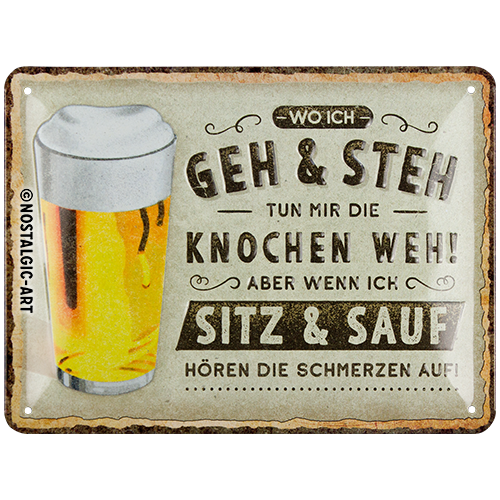 Wo ich geh und steh - Bier