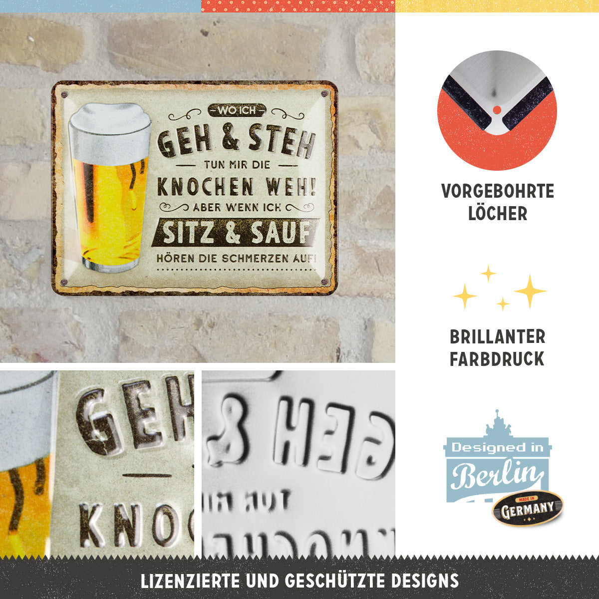 Wo ich geh und steh - Bier