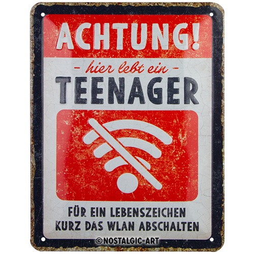 Achtung Teenager WLAN