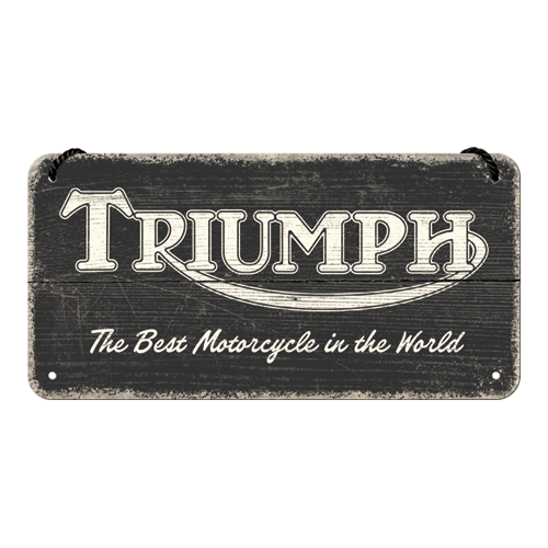Triumph - Logo Black Wood