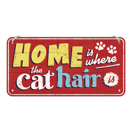 Home is where the cat hair is