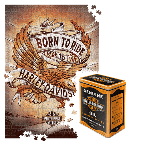 Puzzle "Harley-Davidson - Born to Ride Eagle 3"