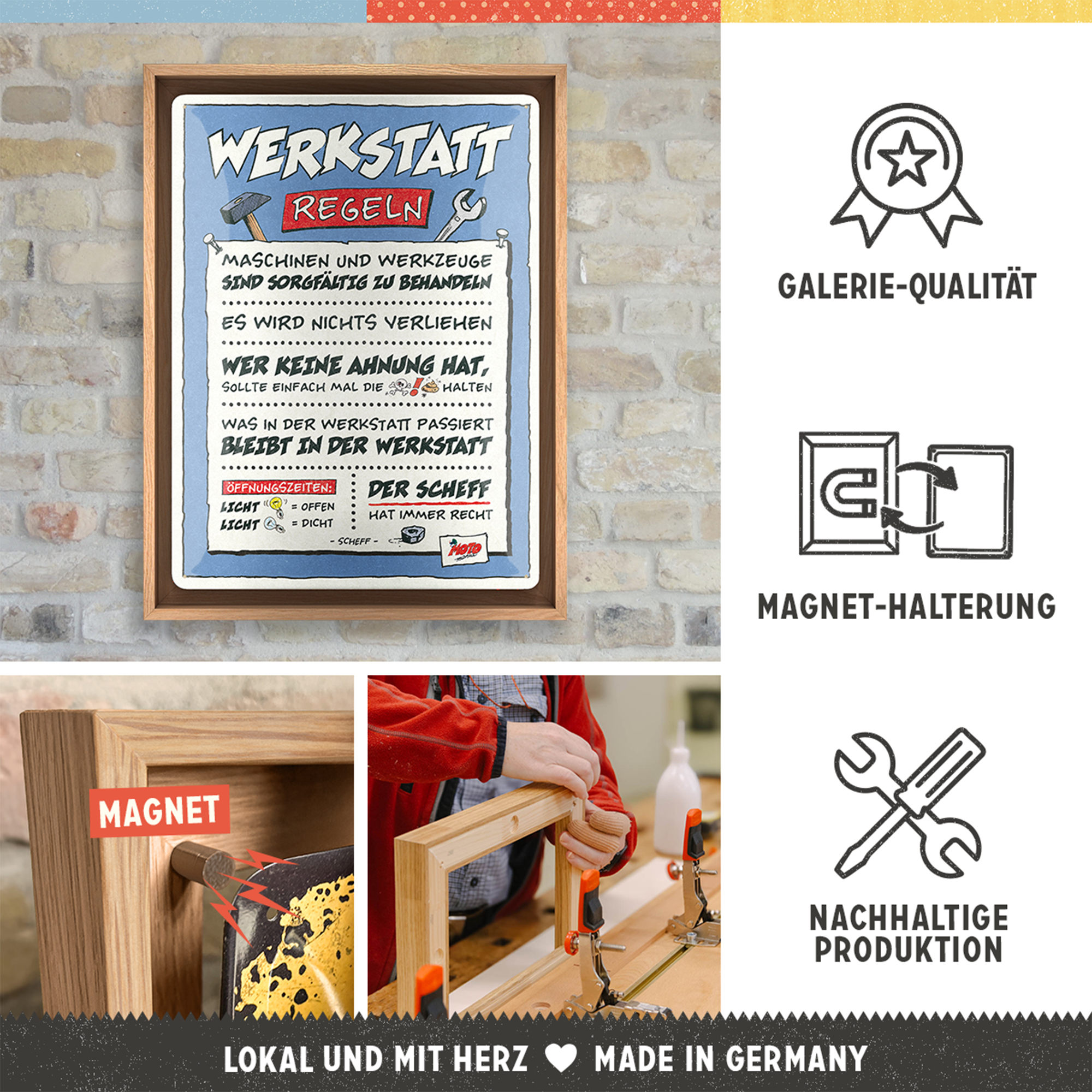 MOTOmania - Werkstatt-Regeln N-Frame L Edition