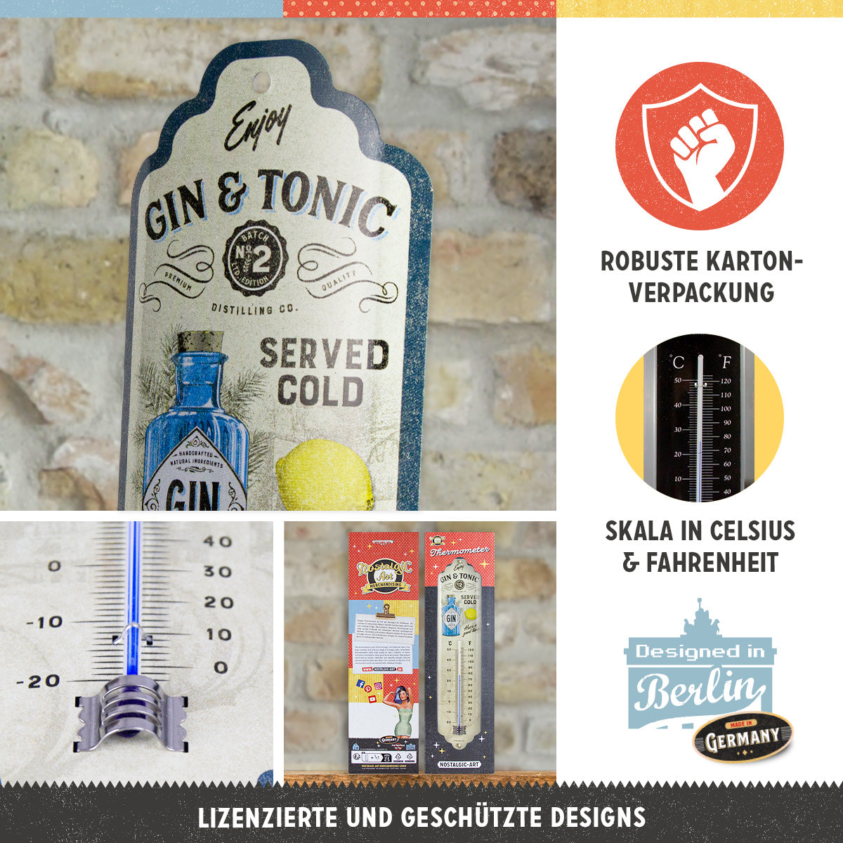 Gin & Tonic Served Cold