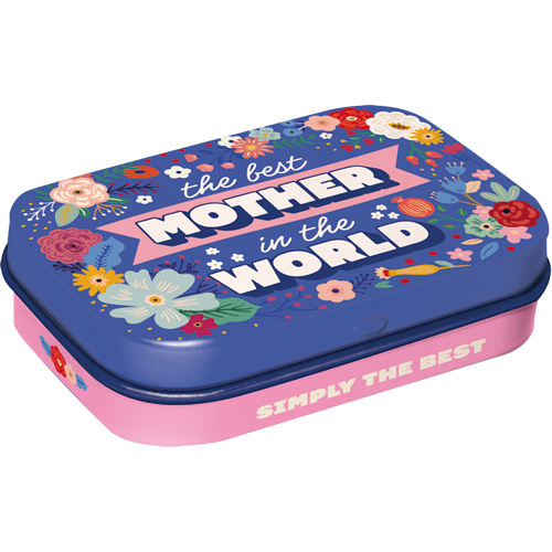 The Best Mother in the World, isolated Pillendose product view with transparent background.