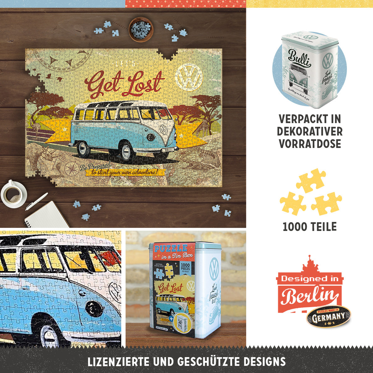 Puzzle "VW Bulli - Let's Get Lost 2"