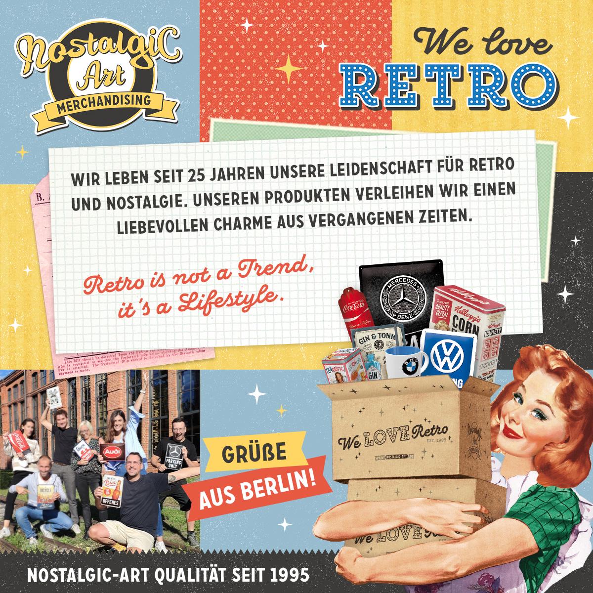 Route 66 – Bike Map – Retro Puzzle 1000 Teile, in Harley-Davidson Vintage-Metalldose, schwarz