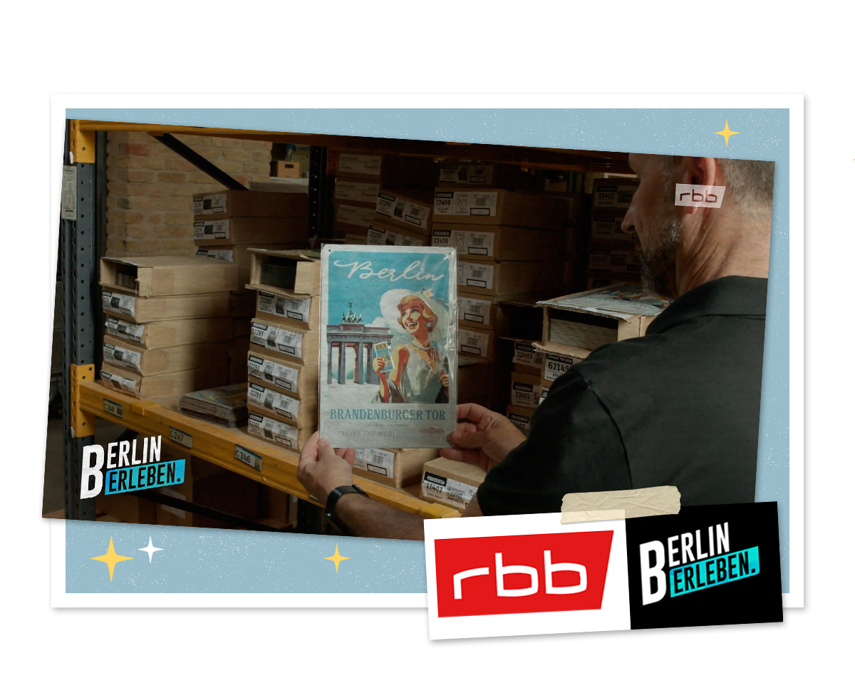 Nostalgic-Art im RBB: Historische Blechschilder aus Berlin-Reinickendorf in „Berlin erleben“