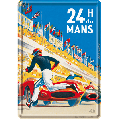 24h Le Mans - Racing Poster Blue
