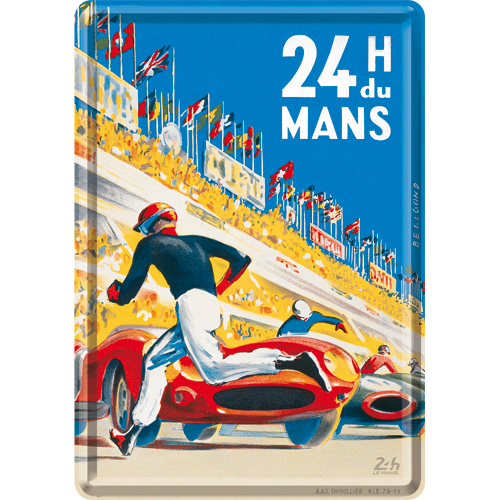 24h Le Mans - Racing Poster Blue